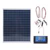 20W Solar Panel Kit Water Proof Portable Solar Powered Battery Charger with 60A Controller for