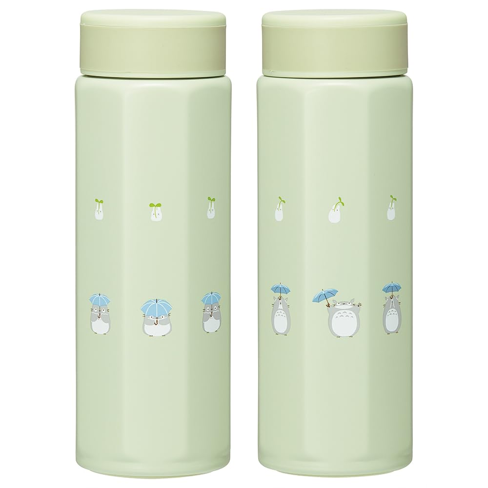 Skater Stainless Steel Mug Easy To Octagonal My Neighbor Studio Cold Water Bottle, 500ml, Hold, Shape, Totoro, Dondoko, Ghibli, Insulated, Bottle,