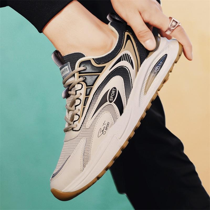 Модная повседневная обувь для мужчин, дышащие уличные прогулочные кроссовки, новые массивные спортивные кроссовки для бега, баскетбола, мужские кроссовки