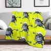 crazy frog Throw Blanket Summer Cool Breathable Blanket for Sleeping