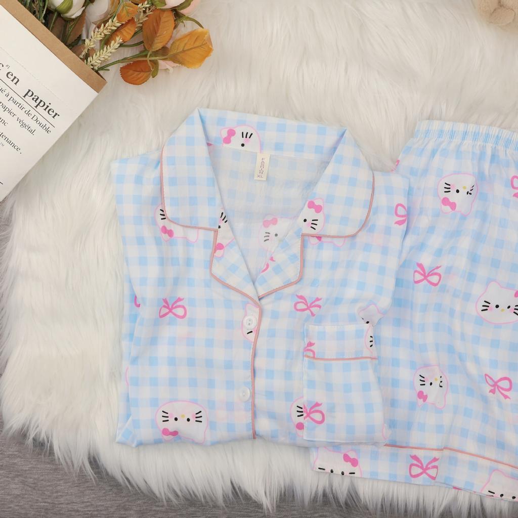 New cloud cotton women's pajamas, thin loose and wearable, for loungewear sets, one piece