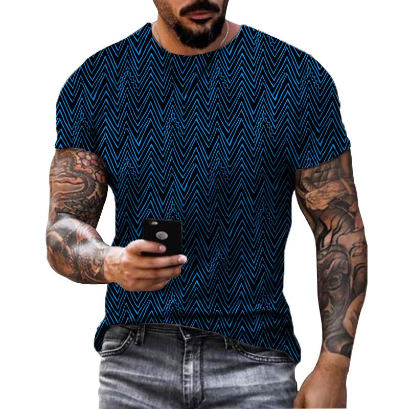 Funny Men'S T-Shirt 3D Printed T Shirts Oversized Loose Short Sleeve Summer Men Clothing Vintage Street Solid Pattern Tees Tops