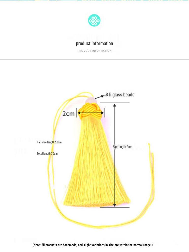 10cm Thick Pineapple Tassel Ornament with Bead Pendant - Ancient Style Decorative Hanging for Curtains and Fans, Gift Box Included