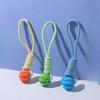 Dog Toys Hand-pulled Leaky Food Balls Biting Teeth Interactive Food Hiding ToysPet Teeth Cleaning and Biting Ropes