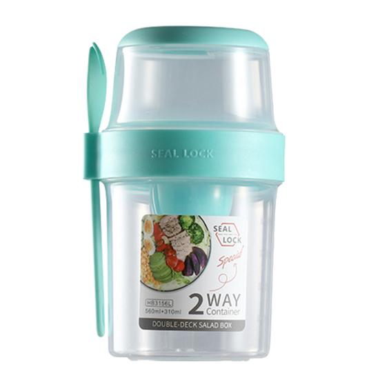 Convenient Sealing Multifunctional Transparent Breakfast Fresh-Salad Container Yogurt Cup for School Salad Cup