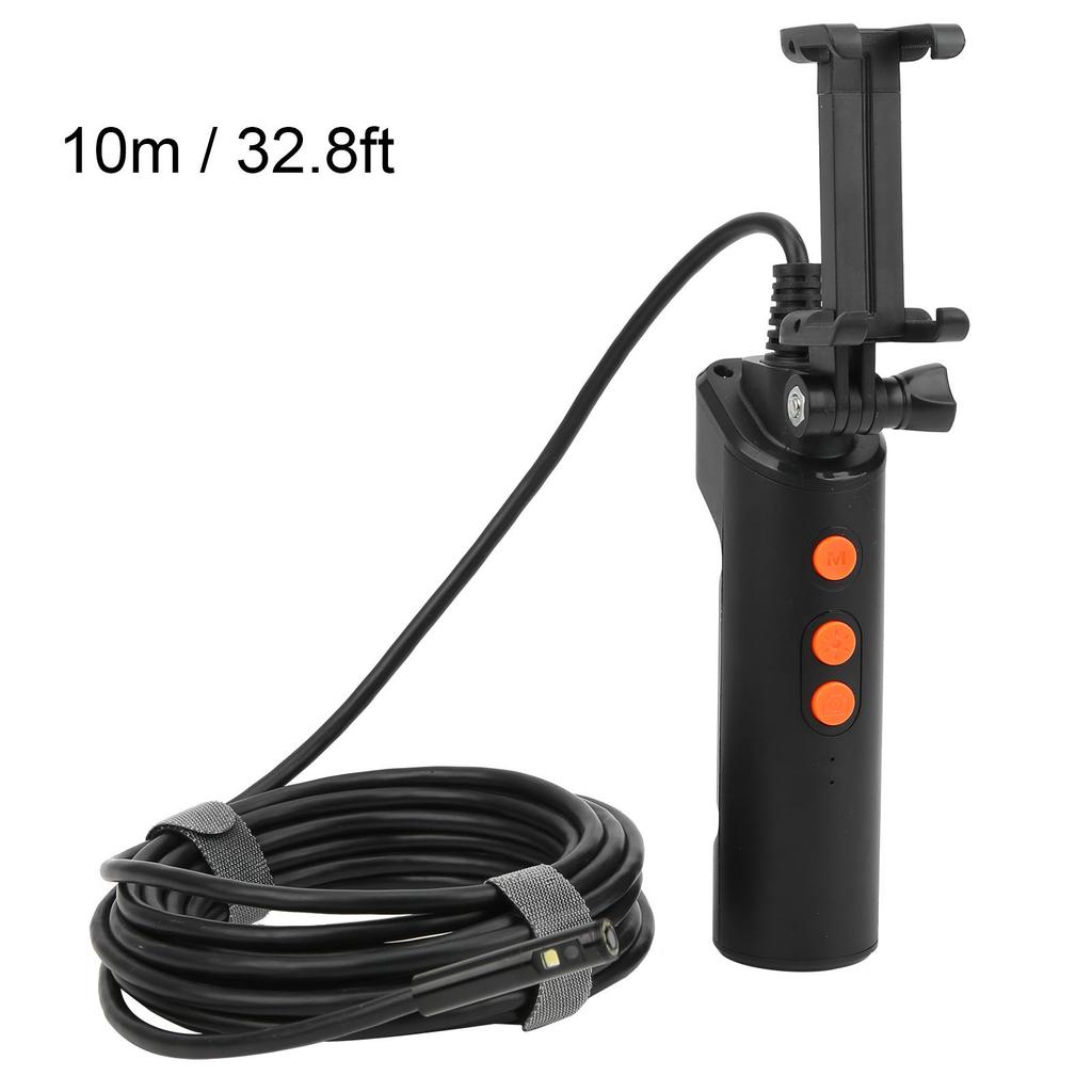 F280 1080P Эндоскоп 2 МП 8 мм WIFI Двойная камера Бороскоп Камера для инспекции канализации IP68 Водонепроницаемый(2 м Цельсия 6,6 фута )