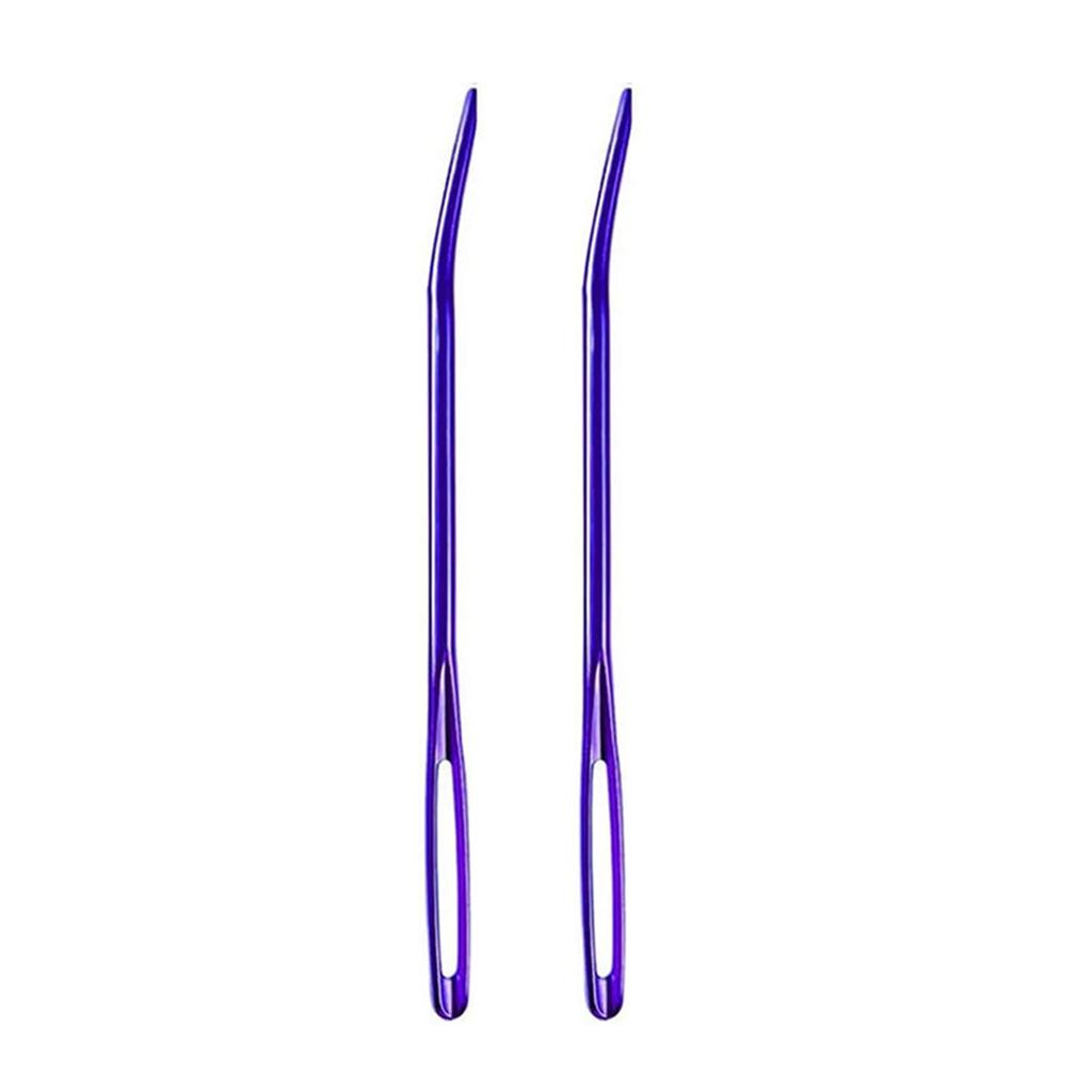 Игла для шитья с большим ушком и изогнутым кончиком, игла для штопки пряжи, набор швейных игл для шитья шерсти, ручного вязания крючком