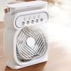Desk Fan with 5 Water Spray Holes LED Light Levels Adjustable Large Capacity Tank Quiet Home Office Travel Portable Summer Misting Cooling Fan