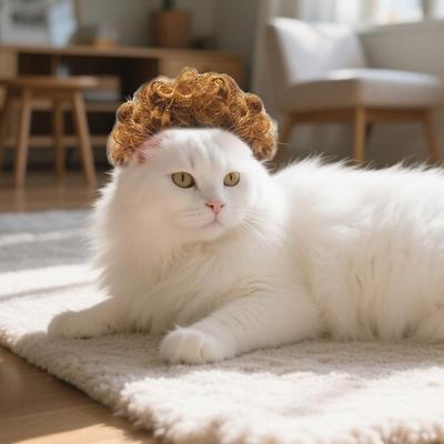 Парик для косплея собаки Смешной парик для кошки с регулируемой эластичной лентой Большие волнистые короткие кудри Парик афро для питомца для Хэллоуина Рождественских вечеринок Маскарад