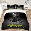 Cyberpunk Adventure Print 3Pcs Bedding Setduvet Cover With 2 Bedropillowcase Home Birthday Gift
