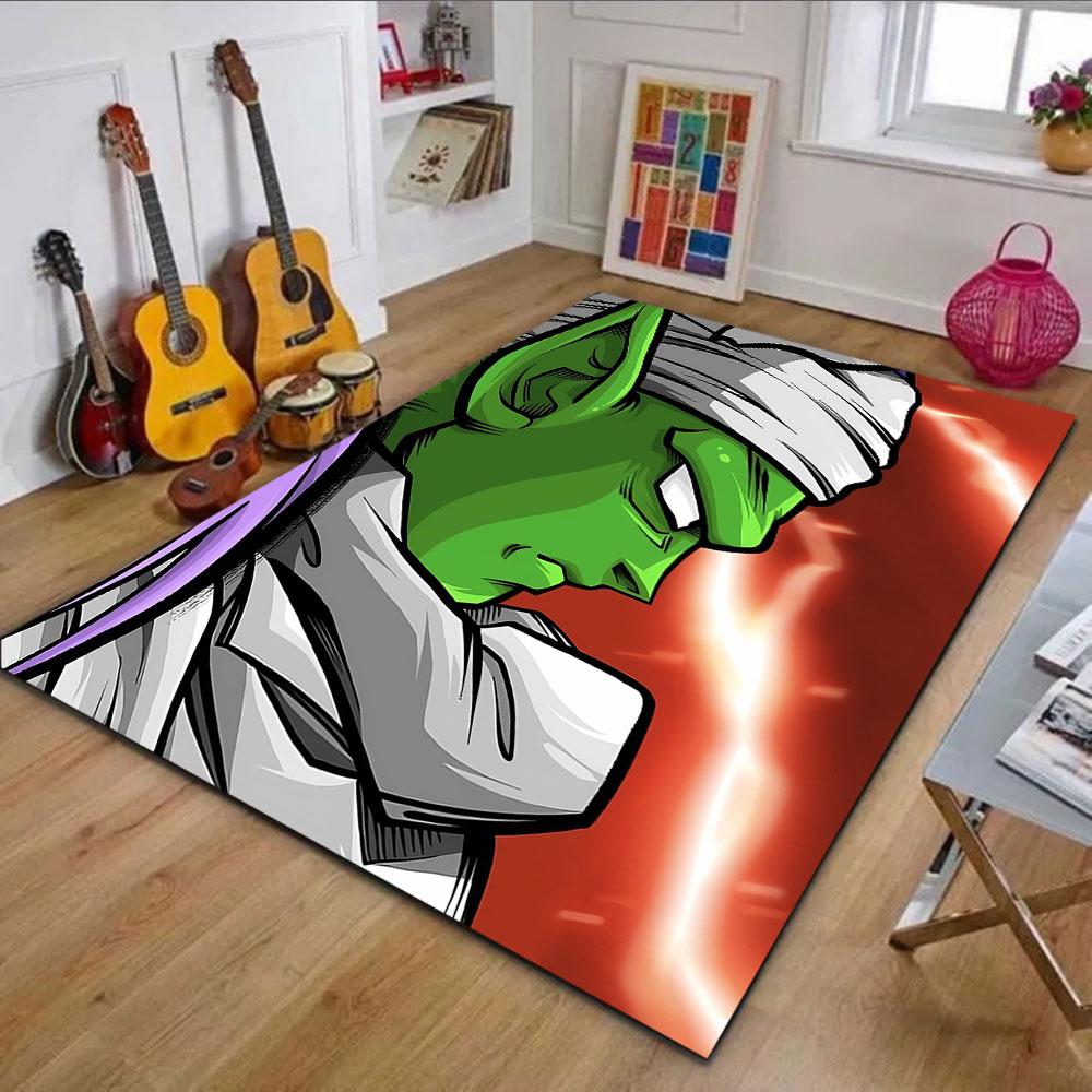 Green Warrior with White Headscarf Art Patterned carpet, non slip mat suitable for living room and bedroom sofas