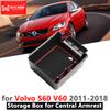Подлокотник ящик для хранения вещей для Volvo S60 Volvo V60 автомобильный органайзер аксессуары 2011 2012 2013 2014 2015 2016 2017 2018
