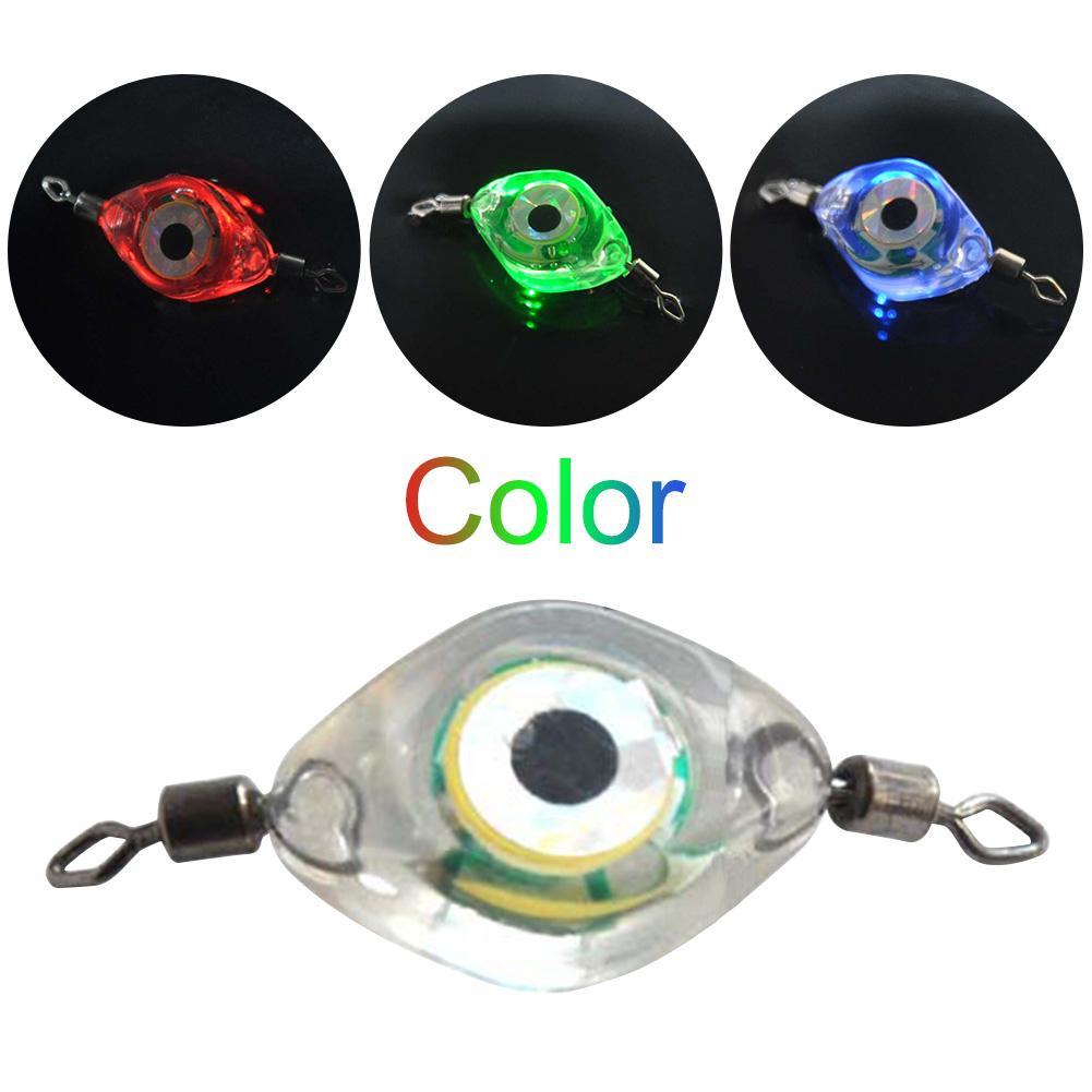 Fishing Lure Lamp Eye Shape Fishing Luminous Lure Waterproof Sensing Deep Drop for Seawater Freshwater for Underwater
