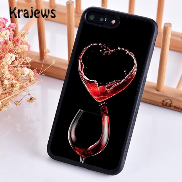 Чехол для телефона Красный бокал для вина Для iPhone 17 Air 16 15 14 plus 11 12 13 pro max coque Оболочка Fundas