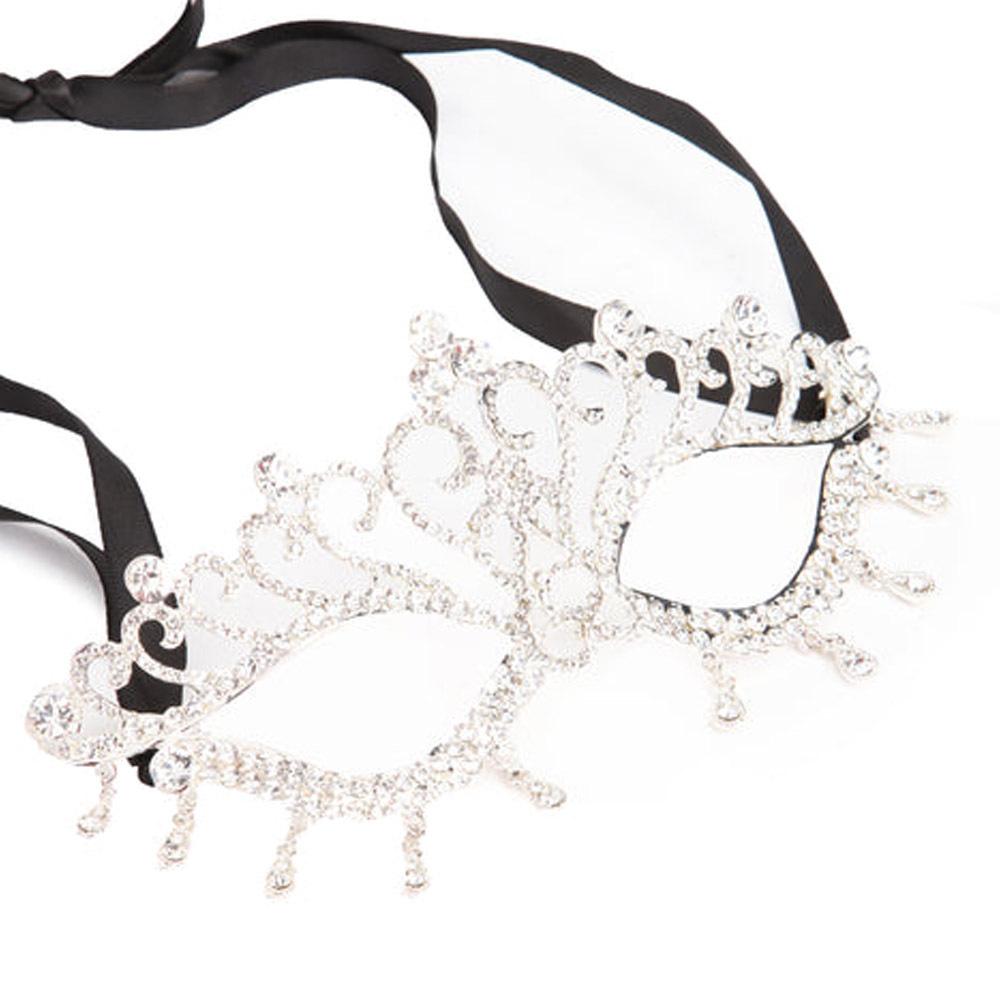European And American Masquerade Female Masquerade Sexy Rhinestone Princess Adult Festival Party Performance Party Half Face Mask