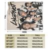 Kpop Group Lngshot  Blanket Multi-size Warm Cozy Fluffy  Throw Blankets for Sofa Couch and Bed