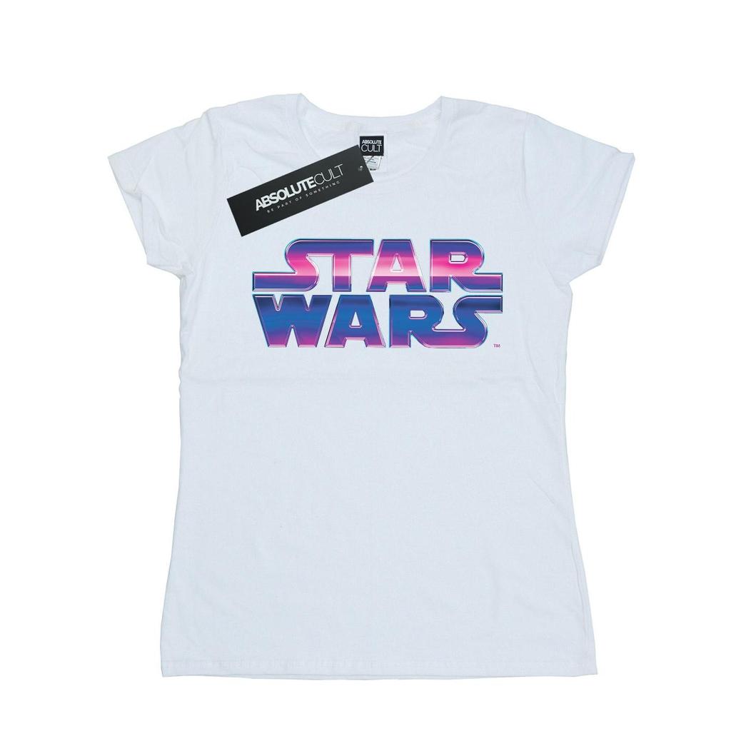 Star Wars Womens/Ladies Neon Logo Cotton T-Shirt