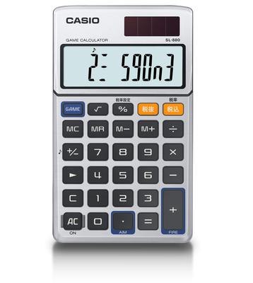Casio Игровой блокнот 10 Калькулятор, Тип, Цифры, SL-880-N