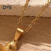 Цветочное ожерелье для женщин Металлическое ожерелье с подвеской в виде цветка Гипоаллергенные украшения для свадеб, дней рождения, годовщин