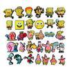 32 SpongeBob Shoe Charms: PVC Soft Rubber Clog Accessories, DIY Shoe Decorations, Creative Shoe Flowers.