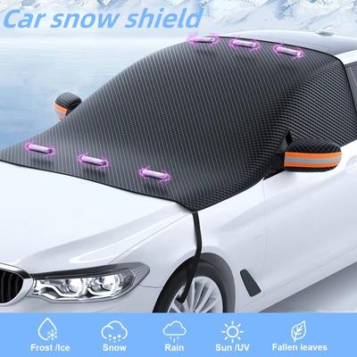 Универсальный чехол-защита от снега для SUV, Универсальная накидка на лобовое стекло автомобиля с магнитами, Премиальная Оксфордская ткань, Защита от мороза на зиму