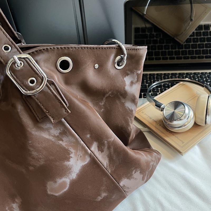 Oversized Vintage Fashion Shoulder Bags For Women Faux Suede Large Capacity Shopper Tote Bag Autumn Luxury Designer Handbag