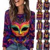 Long Sleeve Shirts For Women Cute Print Graphic Tees Blouses Casual Plus Size Basic Tops Pullover