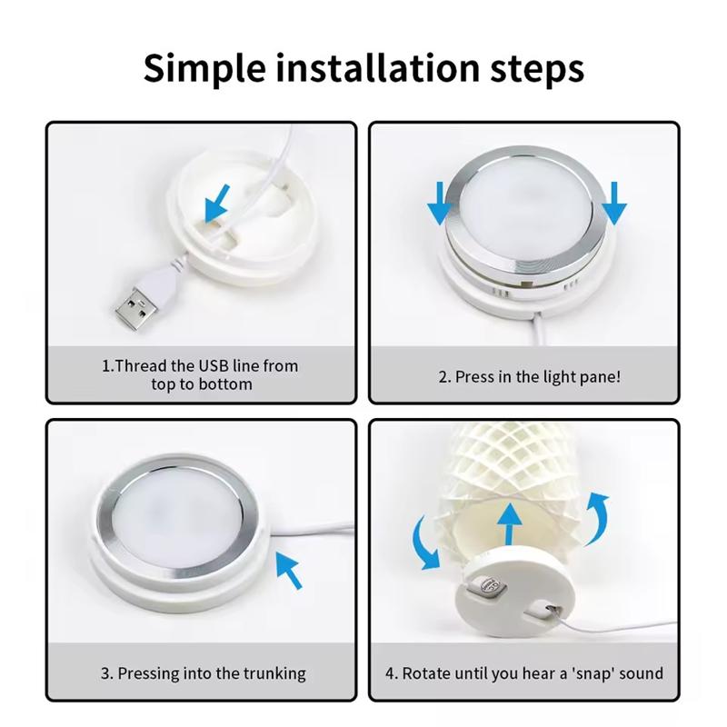 DIY Model for Bambu Lab Led Lamp Kit 001 Bambulab Light Kit Warm White Multicolor Led Light 3D Printer Parts Without Lamp Shell