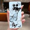 Phone Case For Xiaomi Redmi Note 15 Pro 4G Funda Capa Butterfly Bow Protective Casing Transparent Coque Soft Silicone TPU Cover