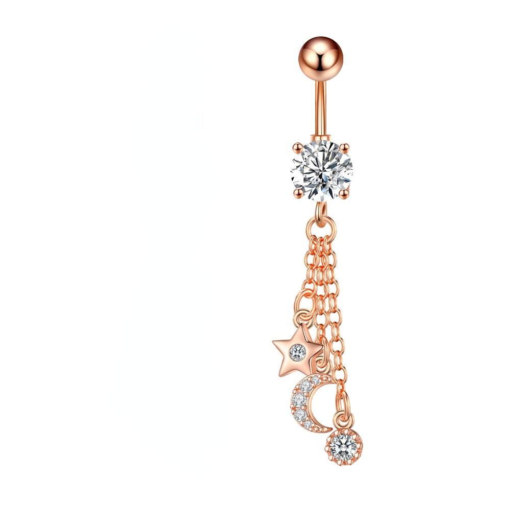 1 шт., висячее кольцо на пупке, звезда, ловец снов, цепочка для пирсинга пупка для женщин, украшения для тела