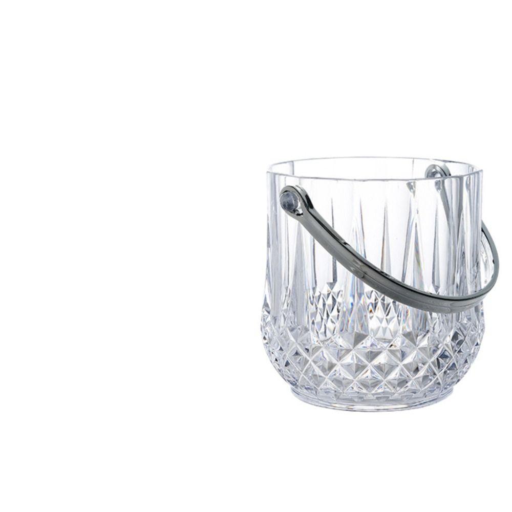 Пластиковое ведро для льда Съемная ручка Ведро для шампанского Новый контейнер для кубиков льда