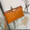 Women's Clutch Bag Women's Bag Women's Rhombus Embroidered Messenger Bag