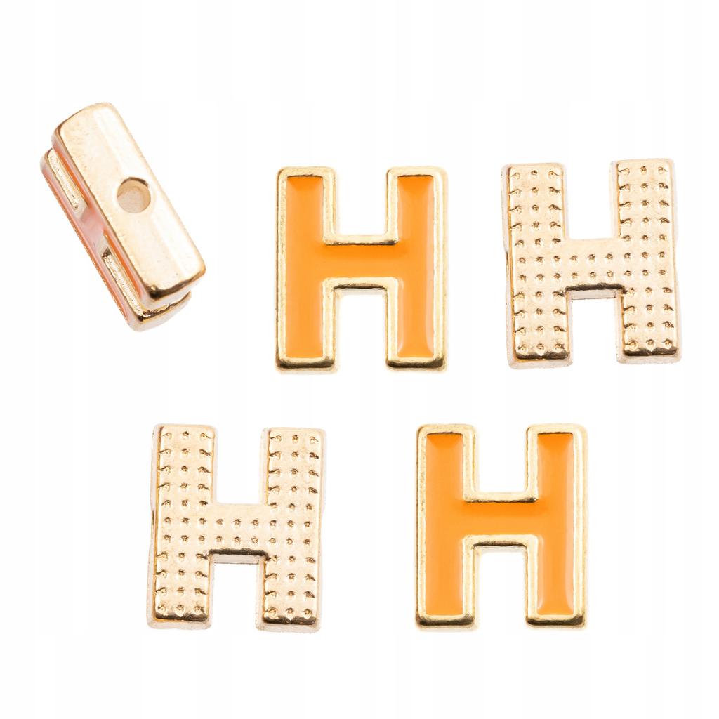 Letter Alphabet Colorful Jewelry Pendant Letter H