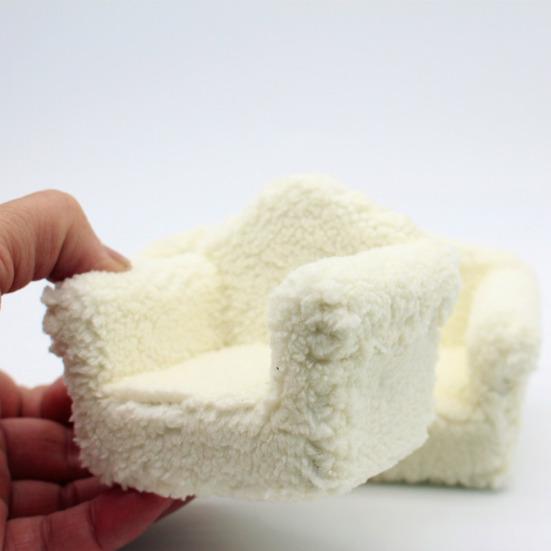 Миниатюрный диван 0.05 масштаб Мини-дом Диван Плюшевая Миниатюрная Мебель Куклы Аксессуары Для Дома