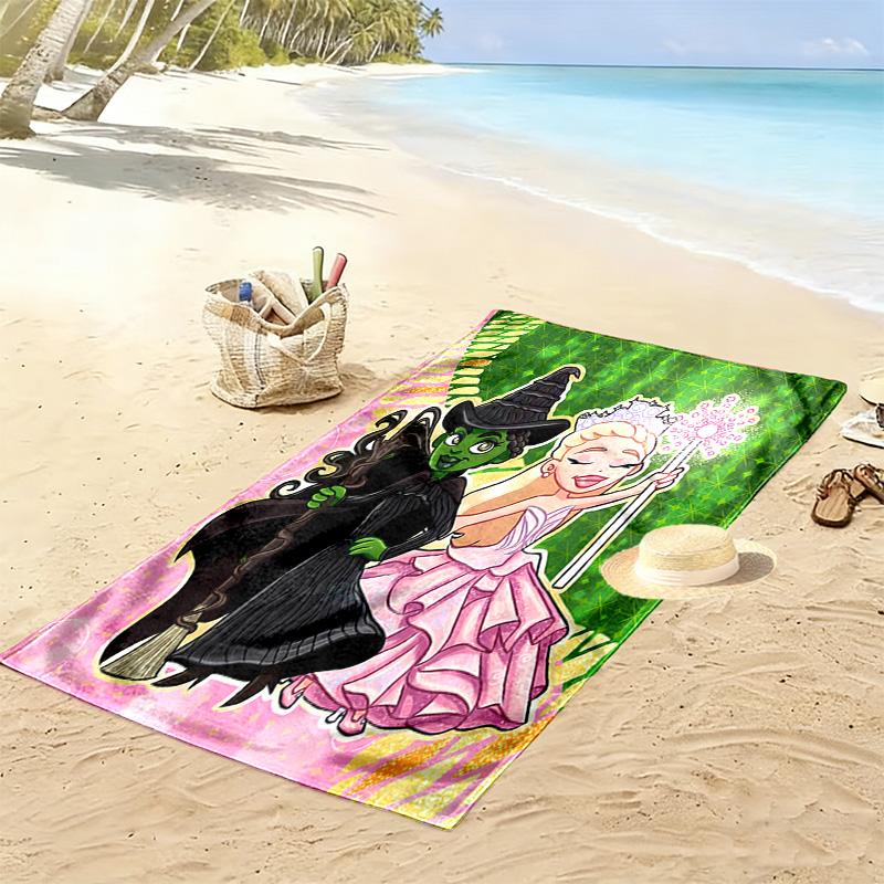 Wicked Print Beach Towel, Large Soft Quick Dry Towel for Beach Camping Swimming