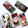 Black Case for iPhone 16 15 Plus 14 13 12 11 Pro 8 6 SE XR XS Max P30 Nova 5T Y5P Y6 Y7 Y8P Y9 Realme C30 C33 C31 W-83 Naruto Gaara