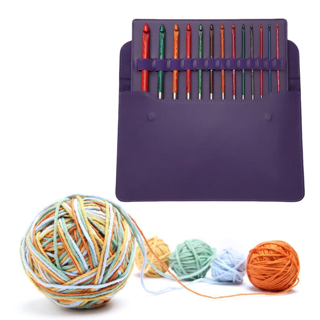 Набор тунисских крючков для вязания, набор сменных афганских крючков для вязания 3,5–12,0 мм, набор крючков для вязания ковров с сумкой для хранения