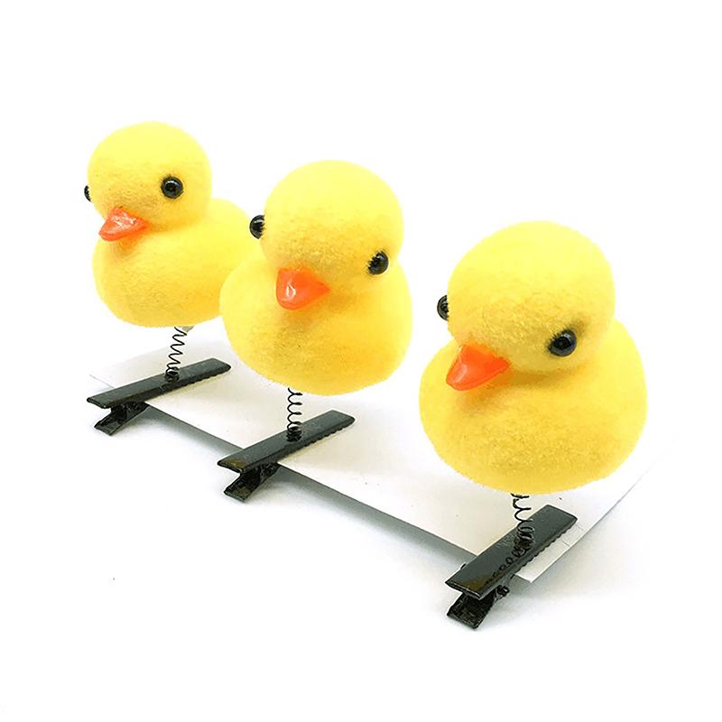 Милая заколка для волос в виде утки, сердца, мельницы, звезды, цыпленка, собаки, кролика, картонная коробка, милая заколка