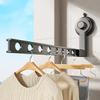 Aluminium Alloy Folding Drying Rack 8-hole Suction Cup Clothes Storage Shelf Outdoor Travel Clothes Hanger No Need To Install