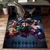 Demon Slayer Polyester Carpet, Soft Indoor Mat for Office Chair, Living Room, Computer Desk - Decorative Home Office Rug Design
