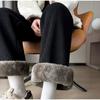 Модные флисовые женские утепленные брюки из вельвета, бархата, однотонные, с эластичной резинкой на талии, повседневные теплые прямые брюки на осень-зиму