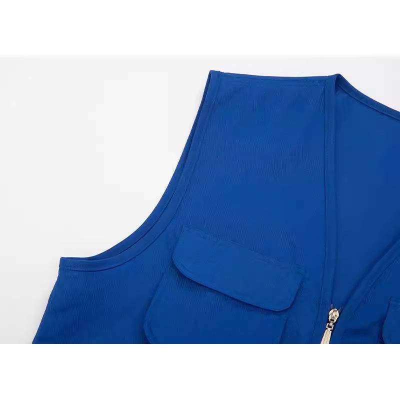 Волонтерский жилет с несколькими карманами и логотипом на заказ для общественных и фотографических мероприятий