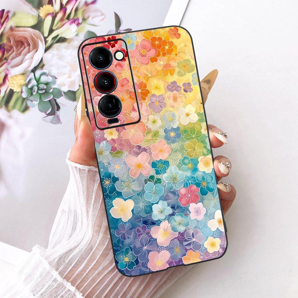 Чехол для телефона Tecno Camon 18P Чехол CH7 Милый Кот Модный Забавный Расписной Fundas Для Tecno Camon 18P Корпус