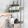 Bathroom Punch-Free Multi-Layer Storage Rack, Space-Aluminum Shower Shelf