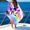 1pc Minnie18 Beach Towel with Custom Name, Beach/Swimming/Bath/Picnic/Camping Towel, Suitable for Seaside Beaches