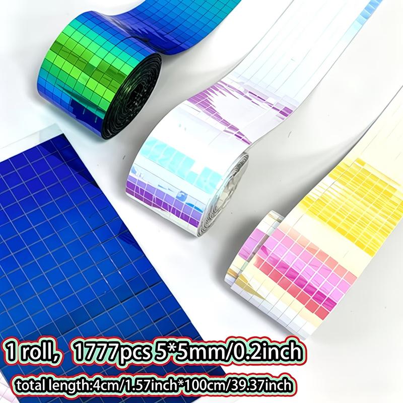 DIY Mosaic Glass Mirror Stickers Self Adhesive Decorative Wall Tape for Living Room Bedroom Home Renovation Supplies