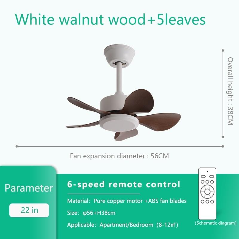22" Household Electric Ceiling Fan with Hook 3/5 Blades & LED Lighting Fan Silent DC Motor & Energy Saving Fan