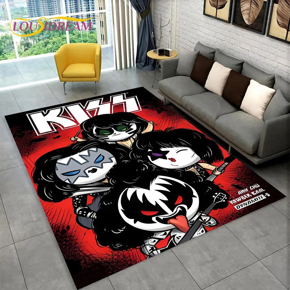 Коврик KISS Rock Band Retor, ковер для дома, гостиной, спальни, дивана, коврика, декор, кухонный нескользящий напольный коврик Alfombra