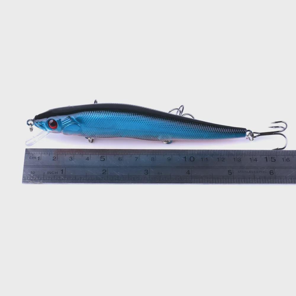 Milo Large 23g Minnow — медленно тонущий морской рыболовный приманка для троллинга на дальние расстояния