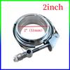 Stainless Steel 304 Quick Release V Band Clamp With Male Female Flange Exhaust Pipe Clamp Kit 1.5 Inch-6 Inch 38mm-152mm for Car